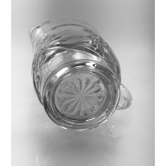 Anchor Hocking Glass Early American Prescut Star of David Pattern Vtge Pitcher - Picture 10 of 11